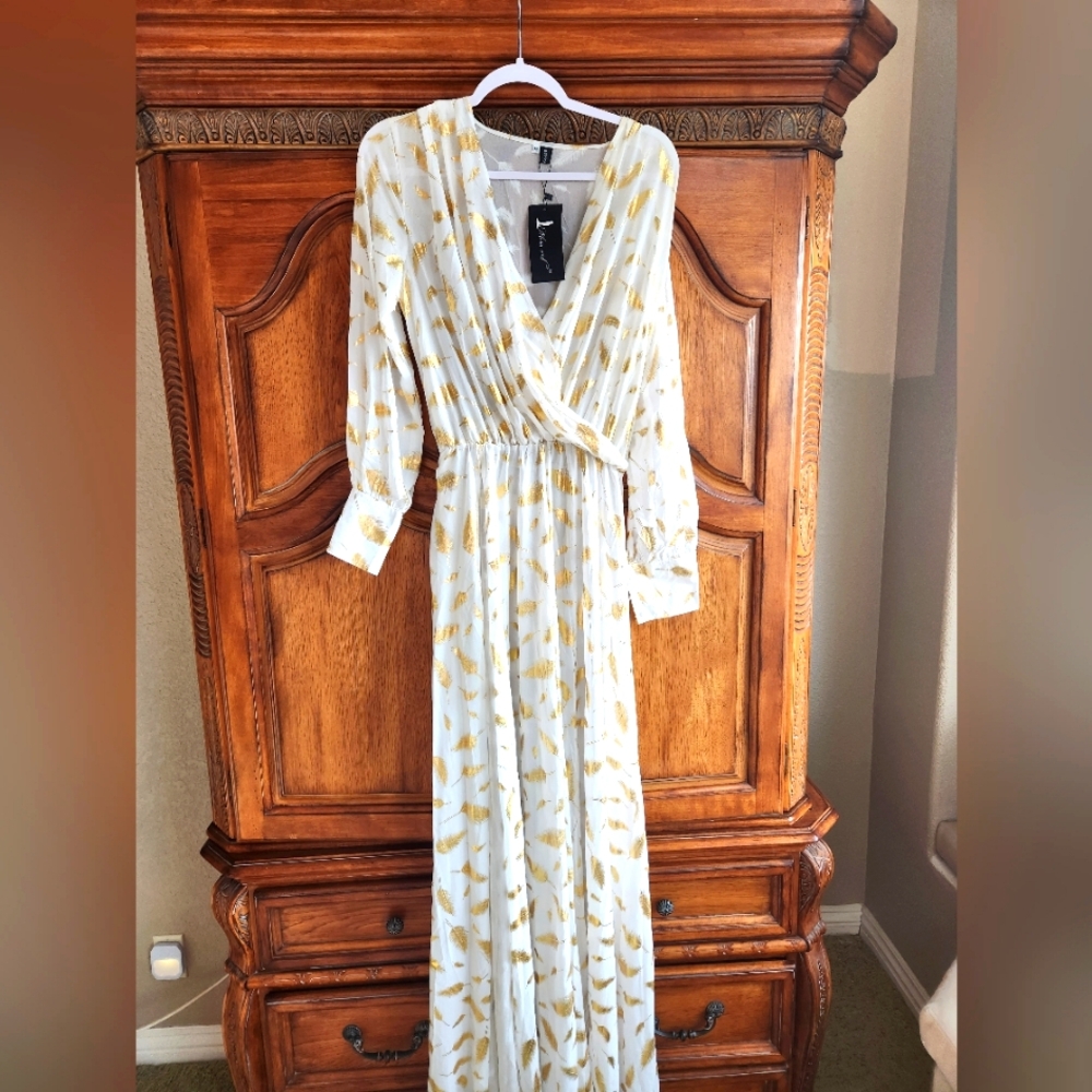 Long  Feather dress